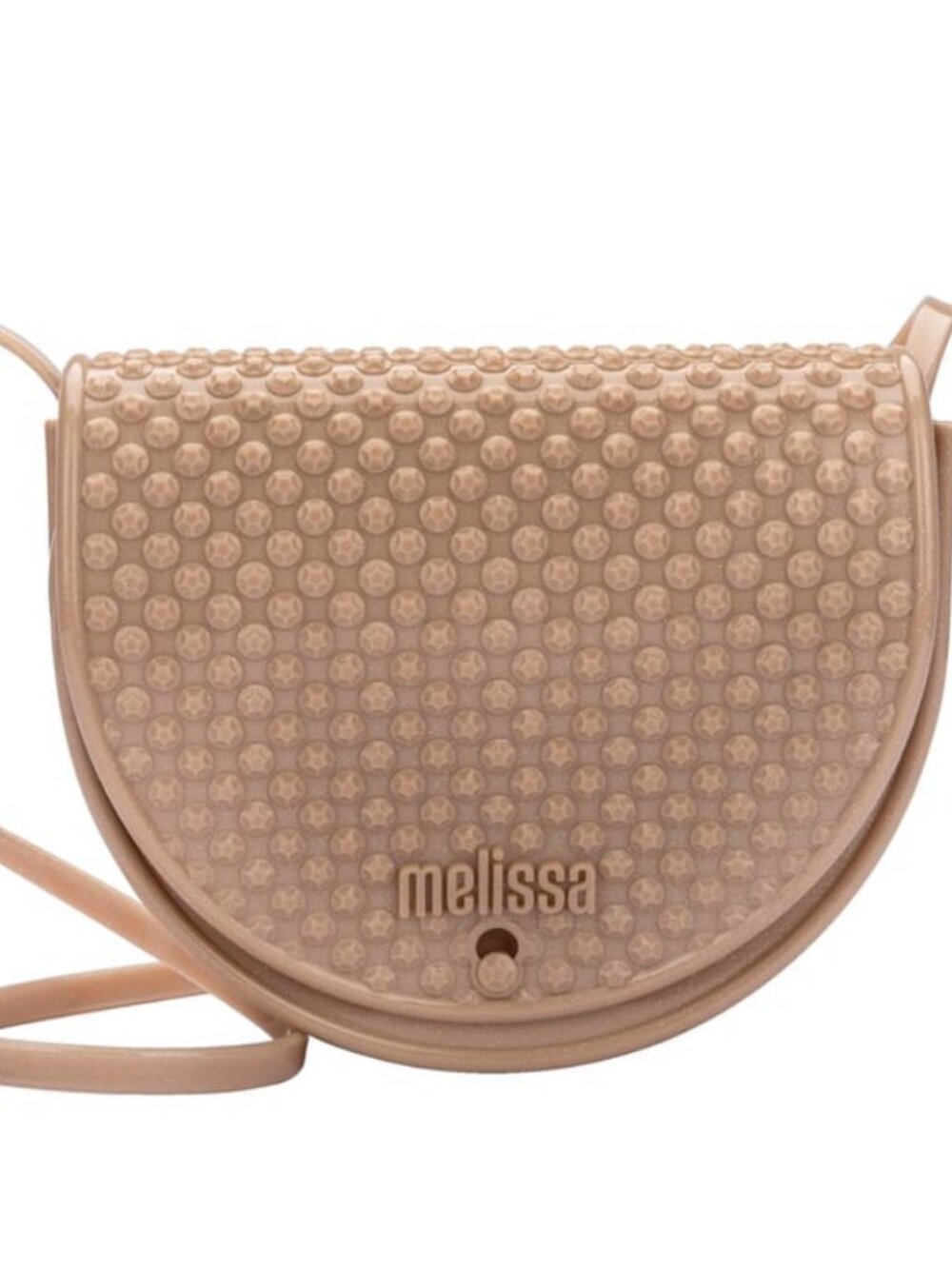 Melissa Mini Melissa Glossy Beige Crossbody Bag